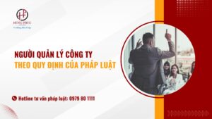 Người quản lý công ty theo quy định của pháp luật