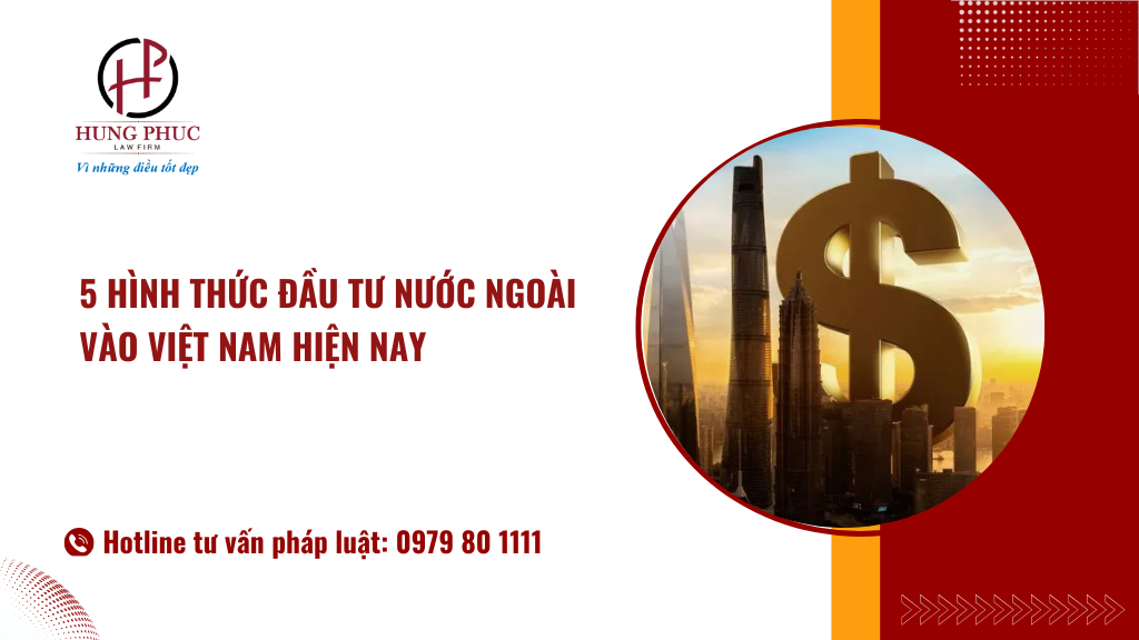 5 Hình Thức đầu Tư Nước Ngoài Vào Việt Nam Hiện Nay