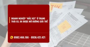 Doanh Nghiệp “mắc Kẹt” ở Trạng Thái 03, 06 được Mở đường Giải Thể