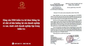 Công Văn 3164 Kiểm Tra Kê Khai Thông Tin Về Chủ Sở Hữu Hưởng Lợi Của Doanh Nghiệp Ra Sao Danh Sách Doanh Nghiệp Tập Trung Kiểm Tra